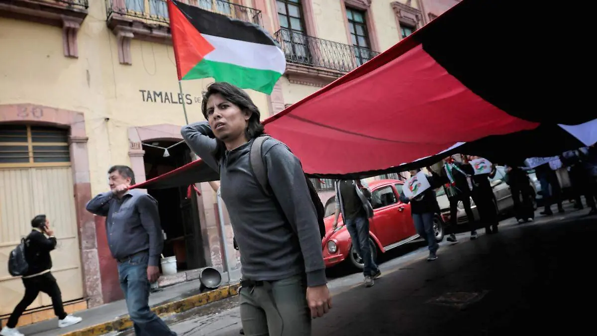 Marcha pro Palestina en Zacatecas