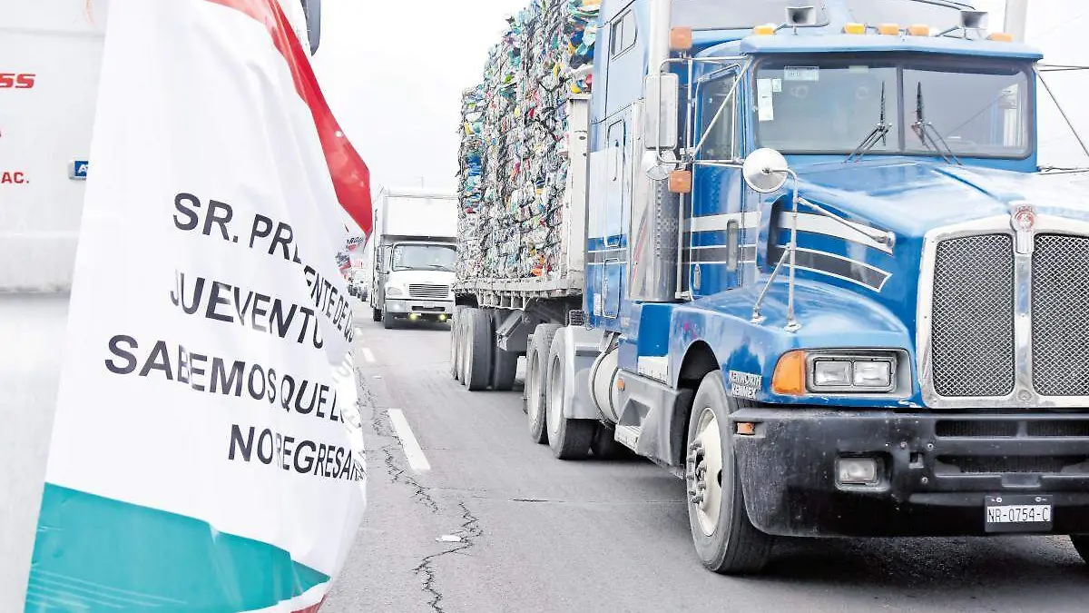 Protesta de transportistas