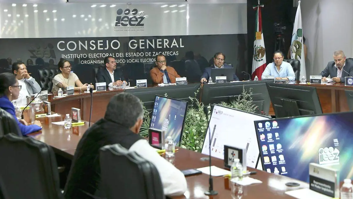 Sesión consejo general del IEEZ