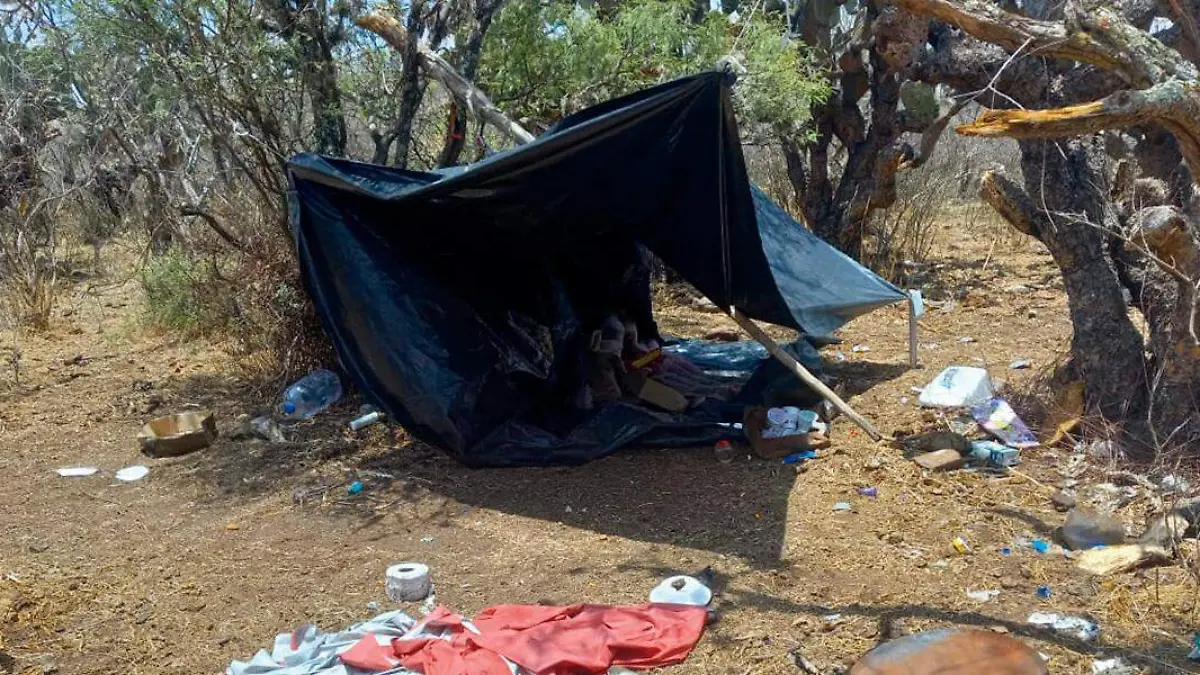 narcocampamento en ojocaliente