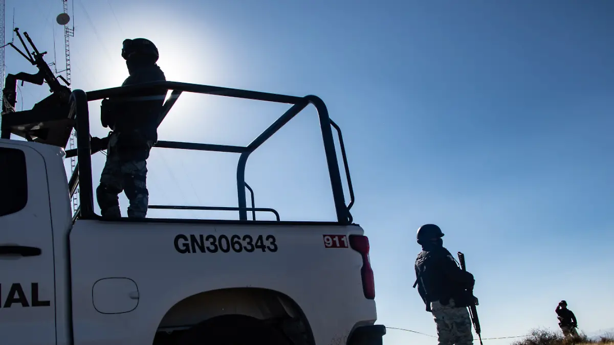 Elementos de la guardia nacional en operativo