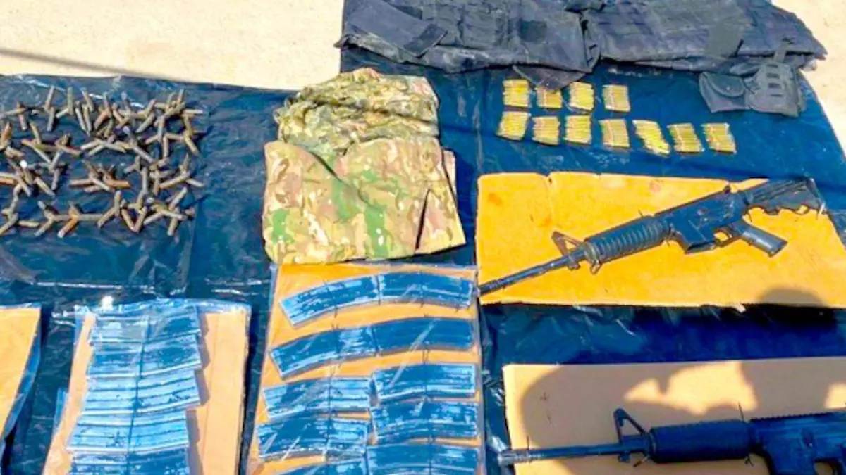 Material bélico asegurado en Villanueva