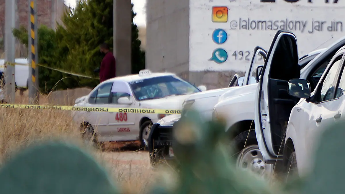 Conductor de taxi fue asesinado frente al campus siglo XXI de la UAZ