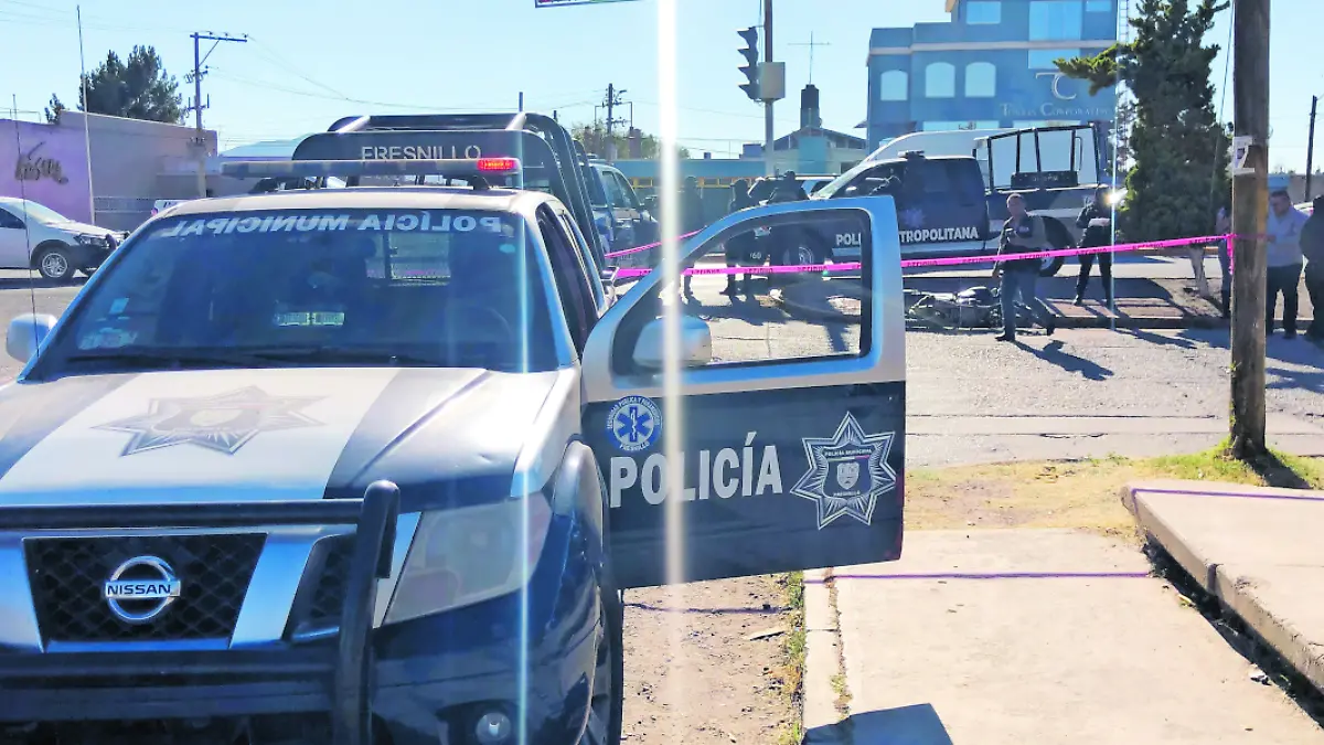 Homicidio de un motociclista en Fresnillo, Zacatecas