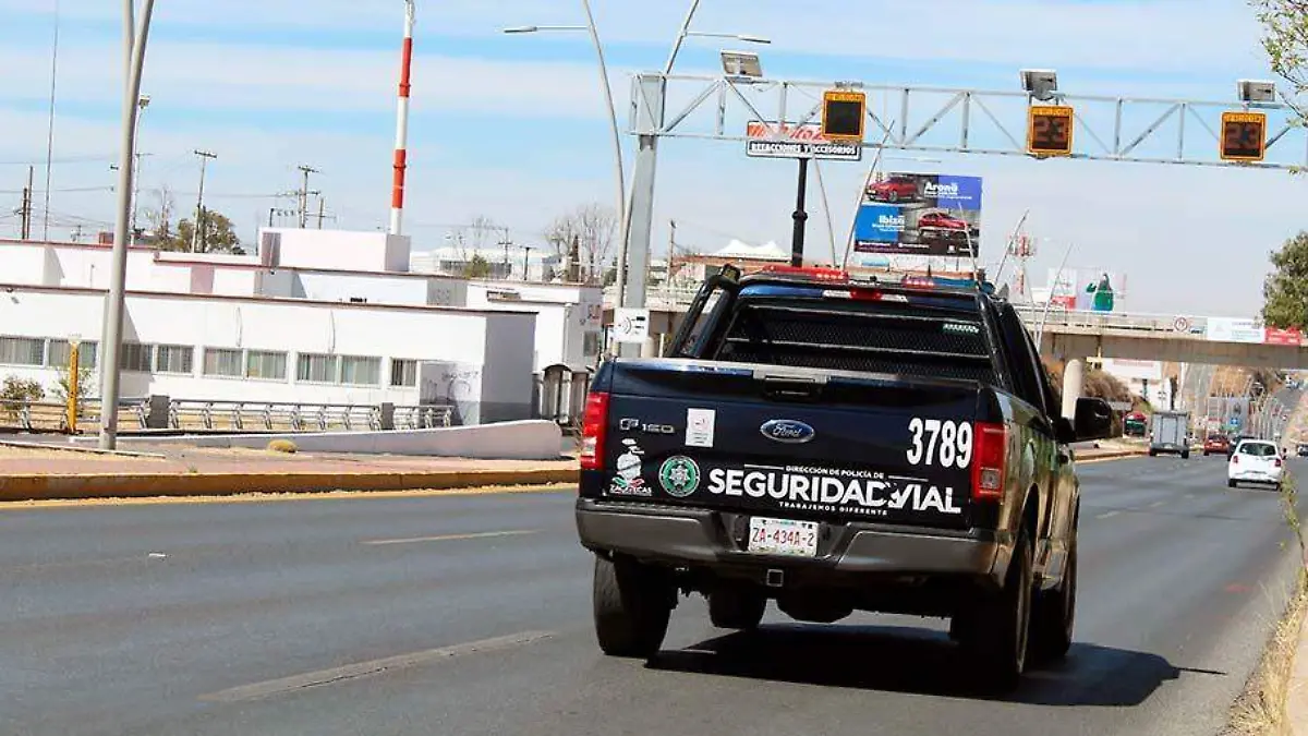 Patrulla de la Dirección de Seguridad Vial de Zacatecas