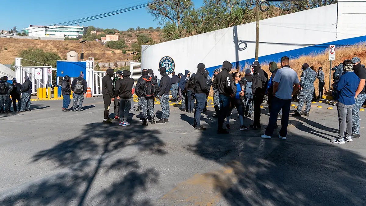 Protesta de policías estatales