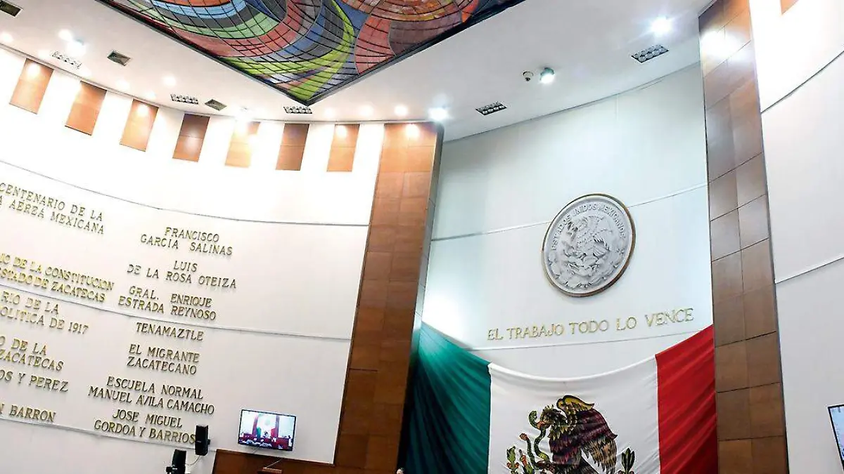 Sala de plenos de la Legislatura de Zacatecas