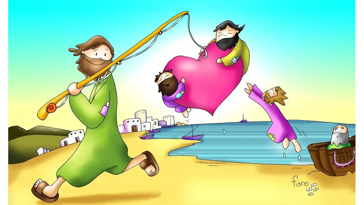 Jesús y sus discípulos