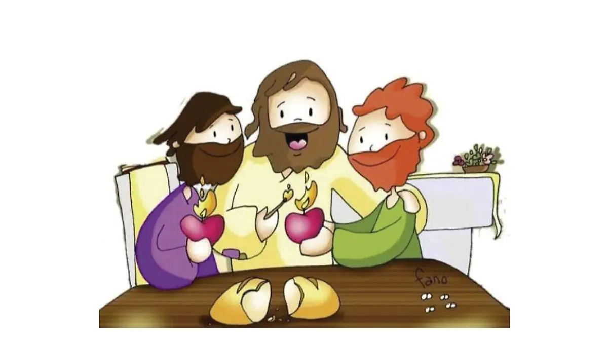 Jesús-resucitado-con-sus-discípulos