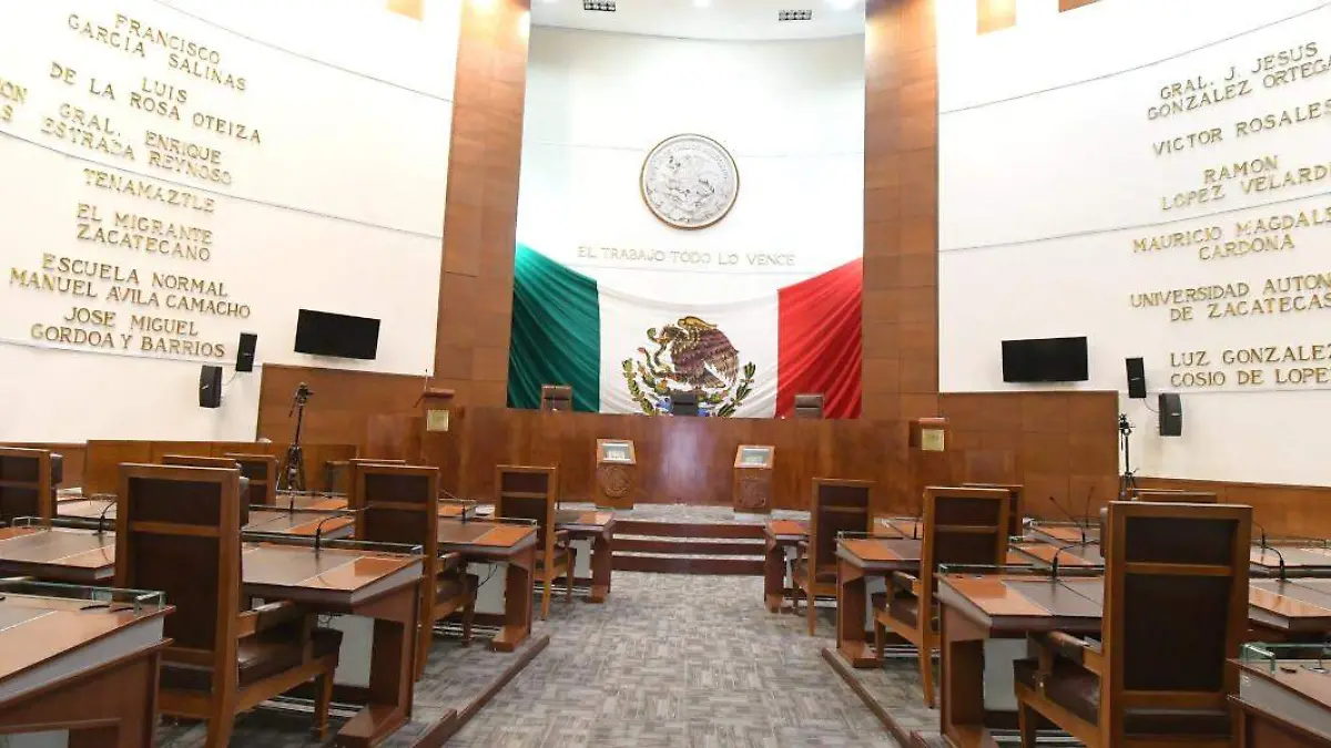 Salón de plenos del Congreso del Estado de Zacatecas