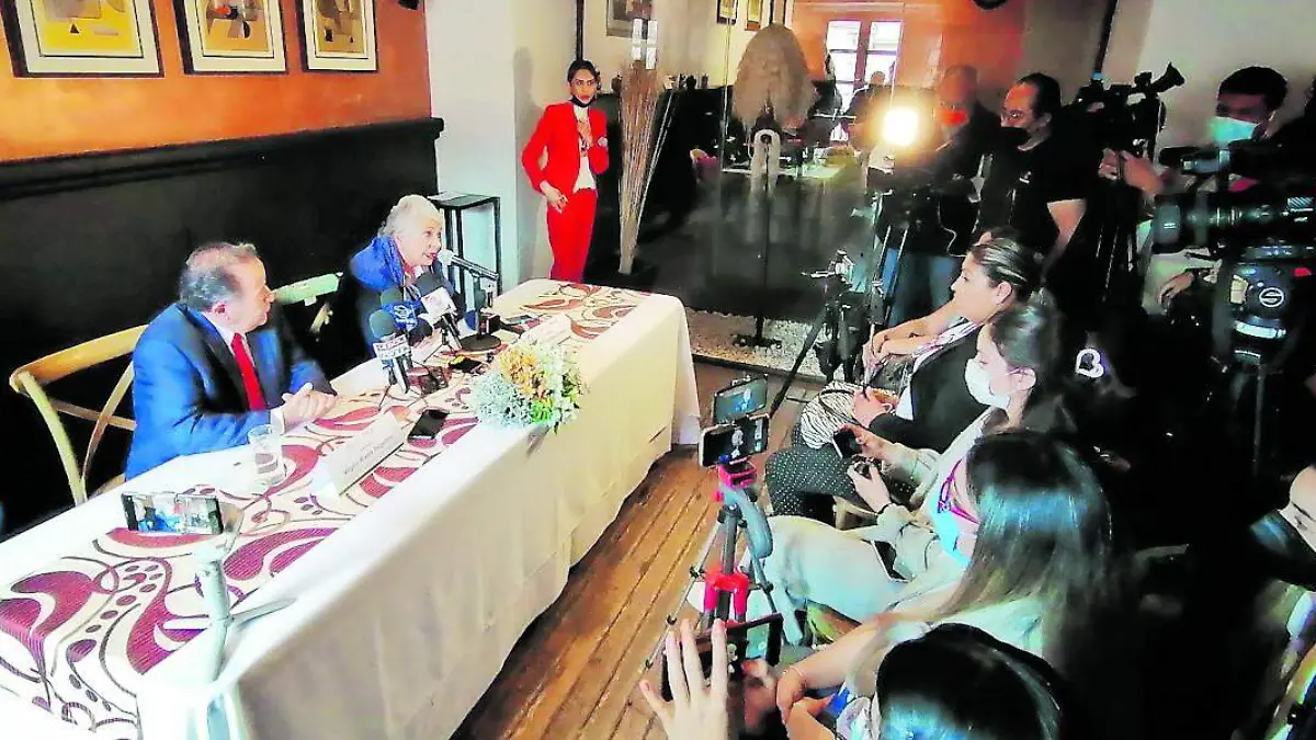 Conferencia de prensa de la senadora Olga Sánchez Cordero