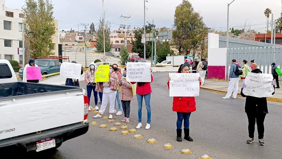 Bloqueo por personal suplente del ISSSTE en Zacatecas