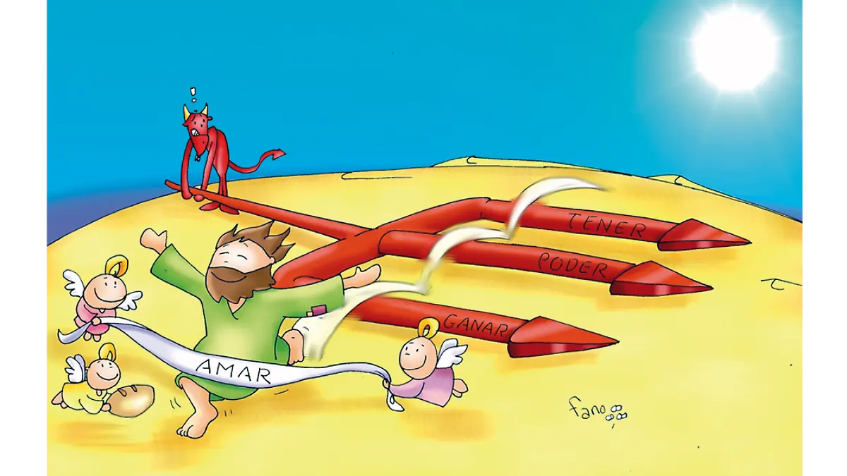 Jesús en el desierto