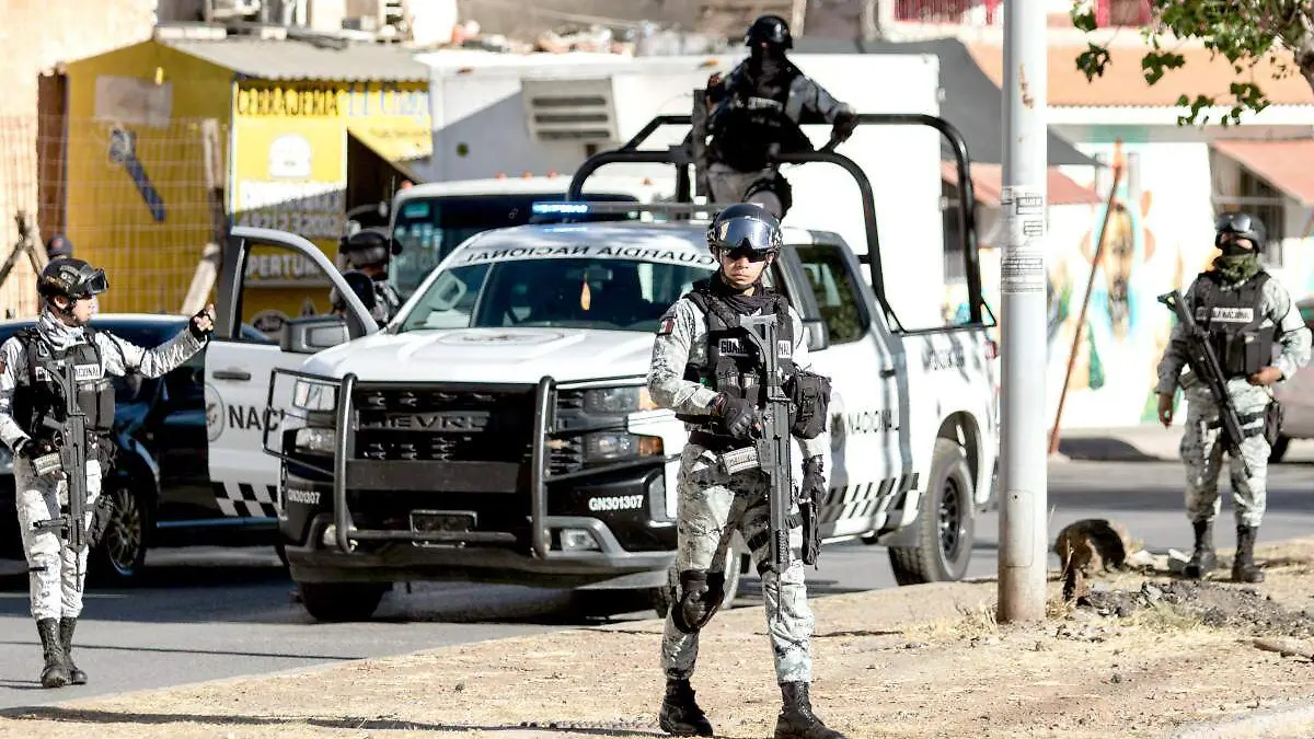 Operativo de elementos de la Guardia nacional