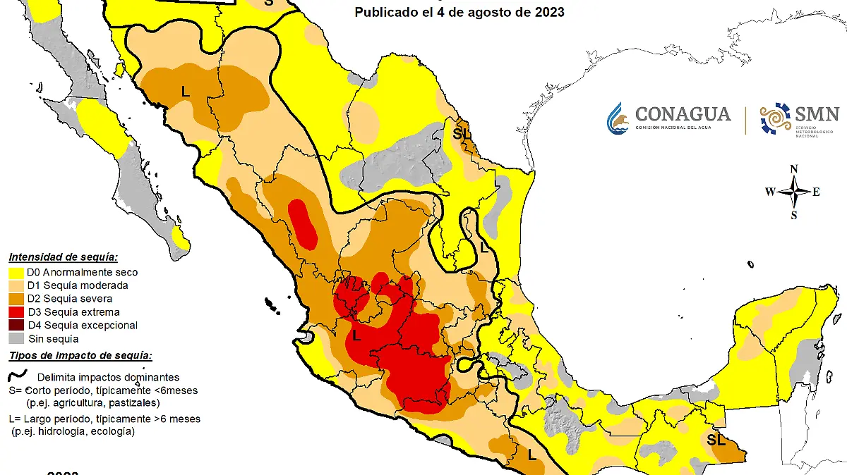 Infografía monitor de sequía al 31 de julio
