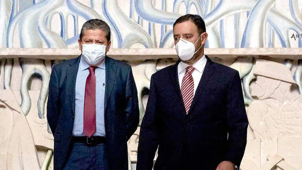 David Monreal y Alejandro Tello en Palacio de Gobierno