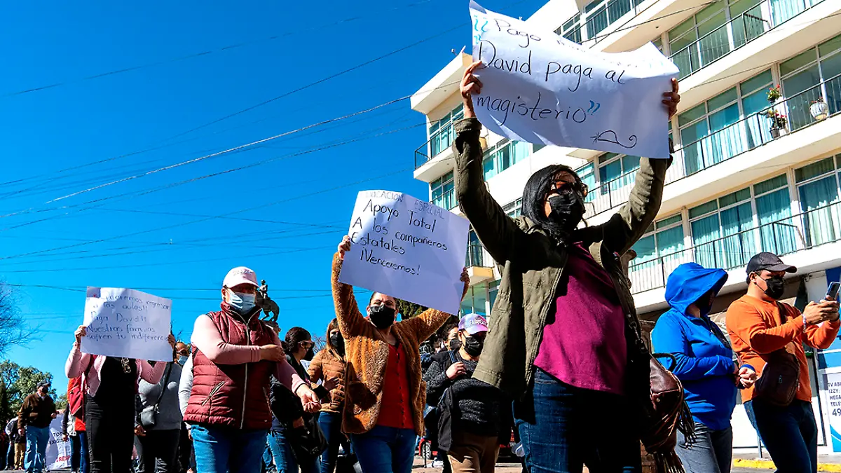 Manifestación de maestros de Zacatecas