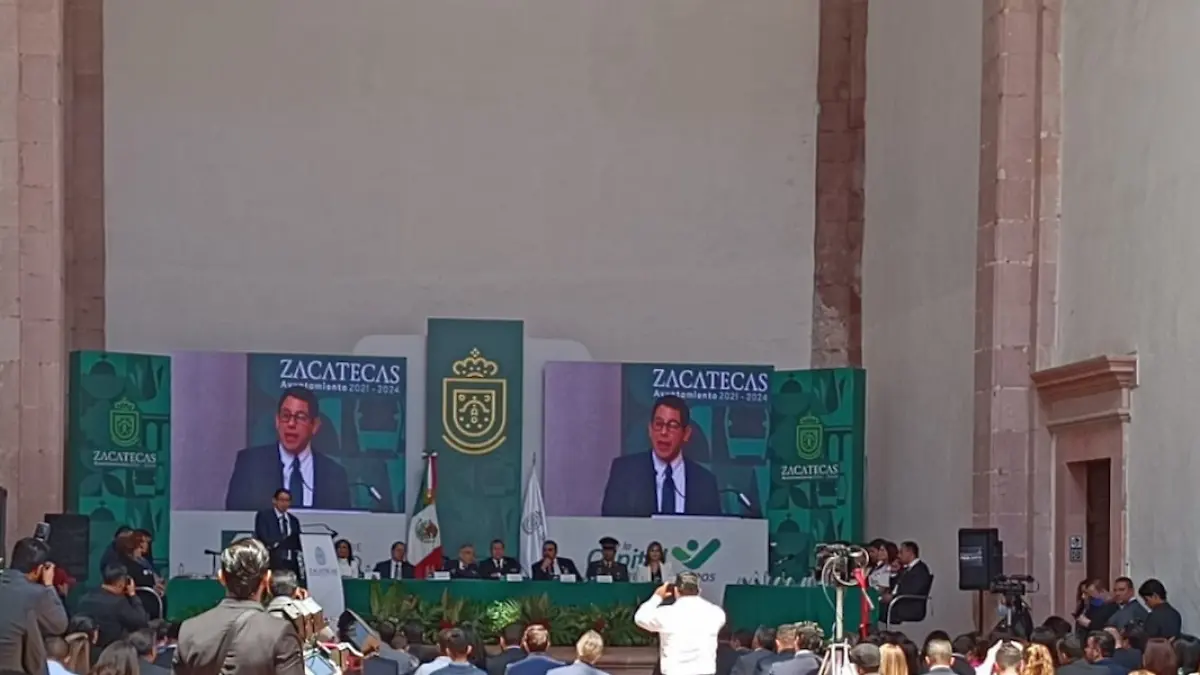 Informe de jorge miranda castro, alcalde de Zacatecas
