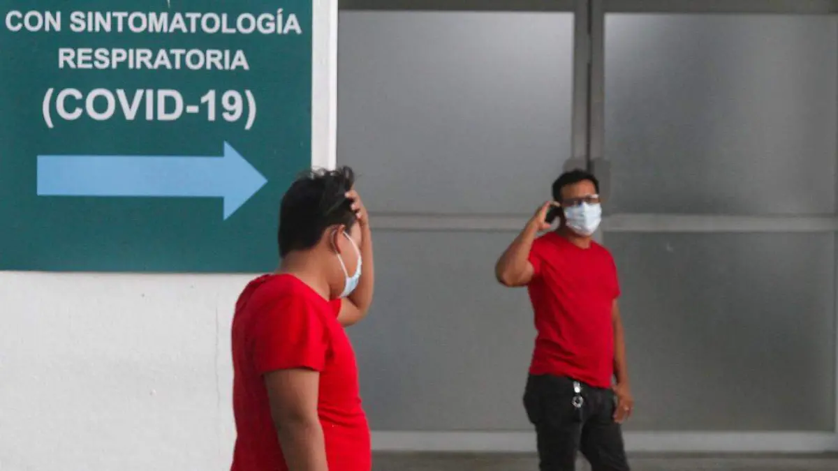 Área covid en hospital