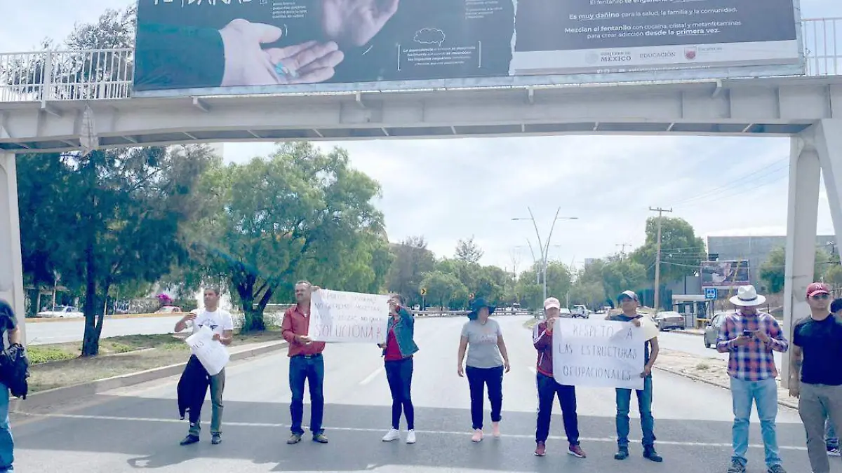 Portesta en el bulevar metropolitano
