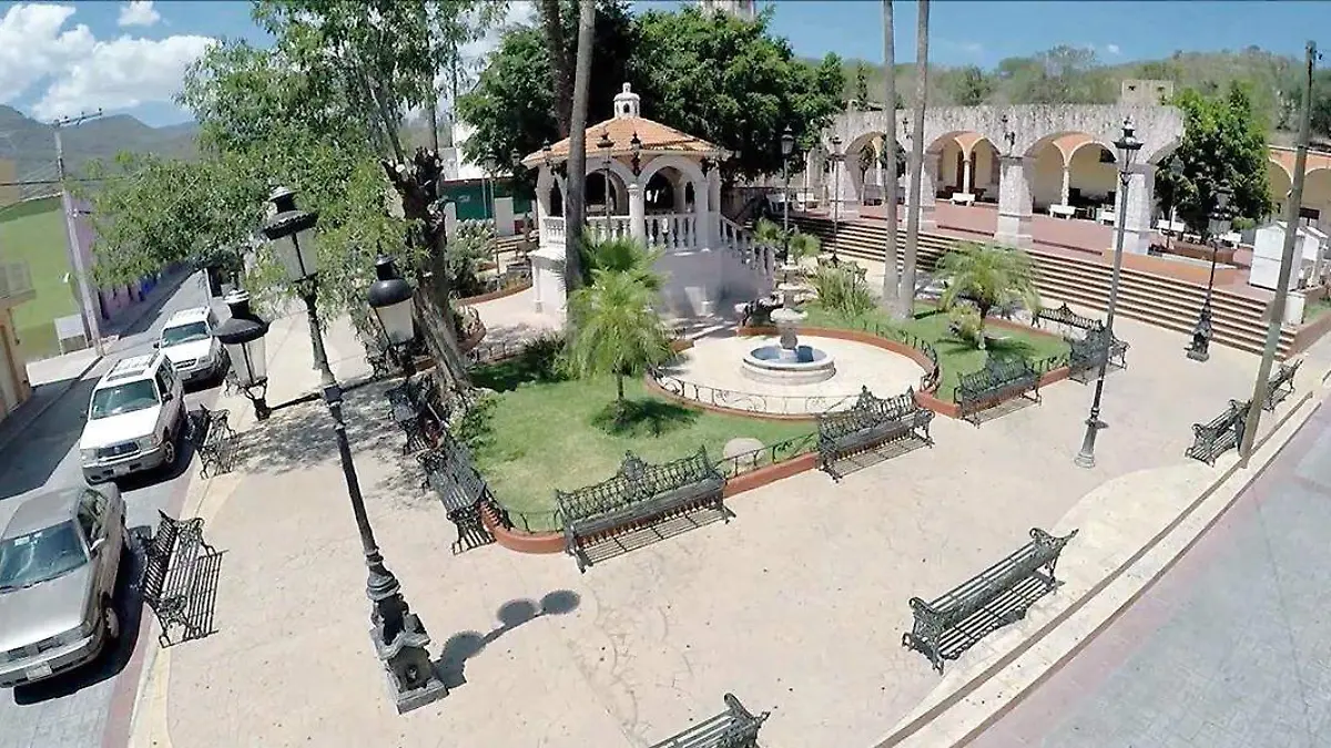 Plaza principal de Mezquital del Oro, Zacatecas