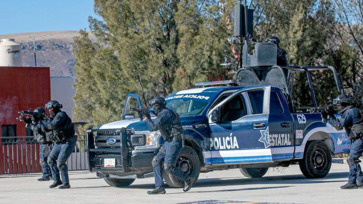 Elementos de la Secretaría de Seguridad Pública