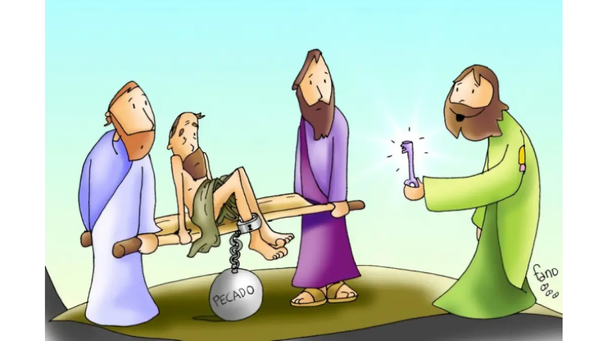 Jesús cura al paralítico