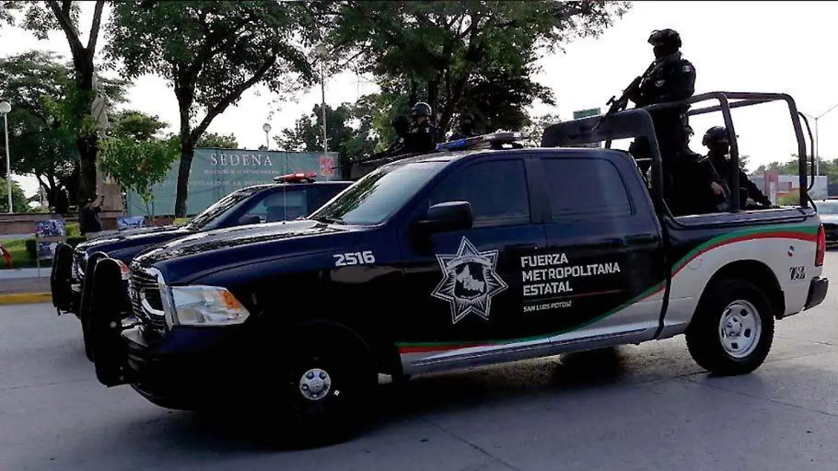 Elementos de la Policía Metropolitana de San Luis Potosí