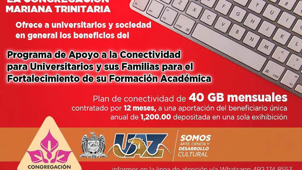 Infografía apoyo a la conectividad UAZ