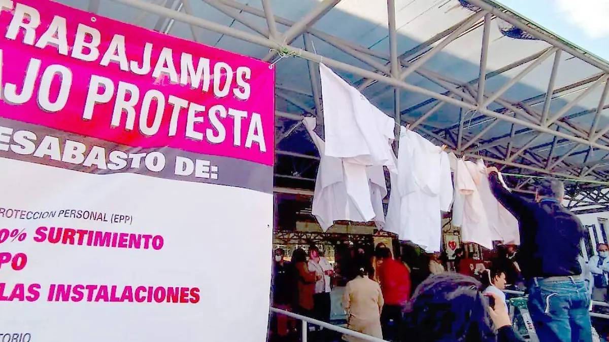 Protesta de personal médico y enfermería del ISSSTE en Zacatecas