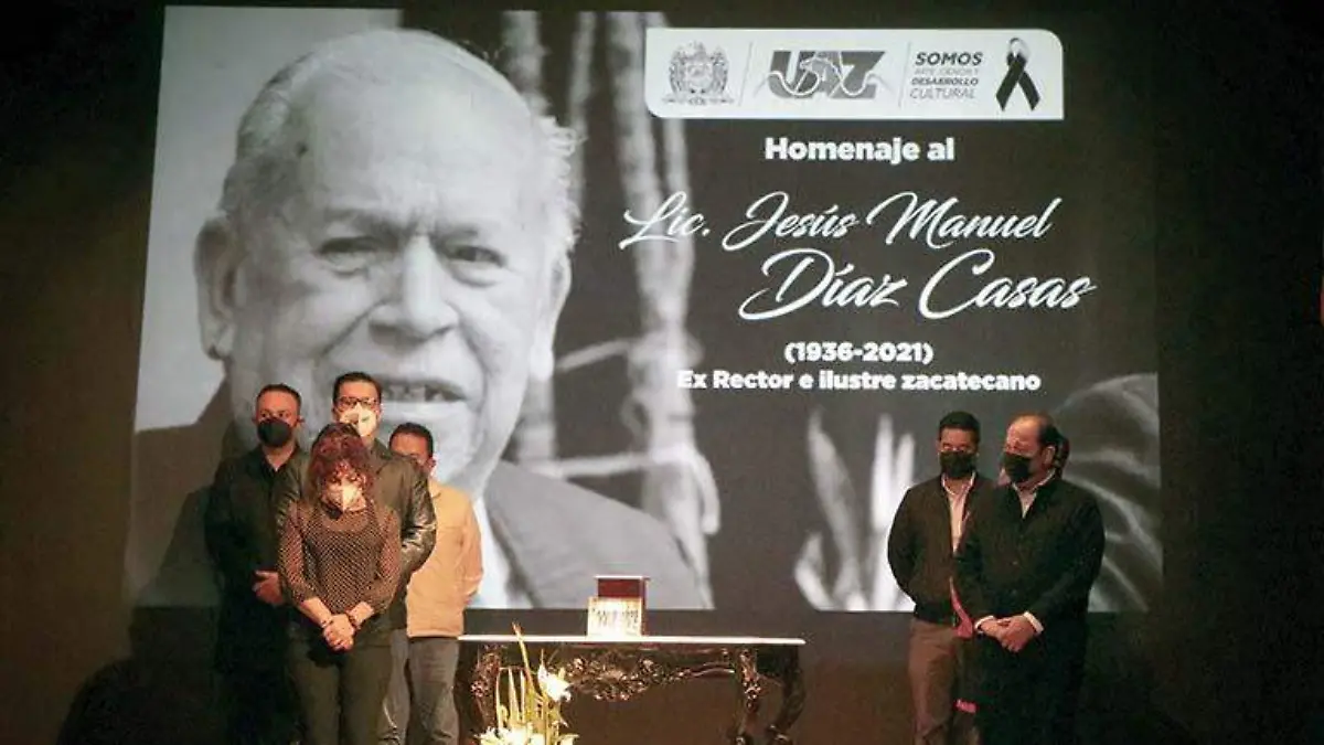 La Universidad Autónoma de Zacatecas rindió homenaje póstumo al ex rector Jesús Manuel Díaz Casas