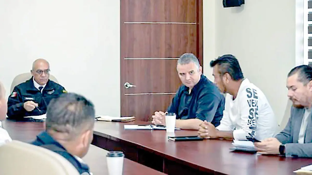Reunión del secretario de Seguridad de Zacatecas con trabajadores del servicio público de transporte