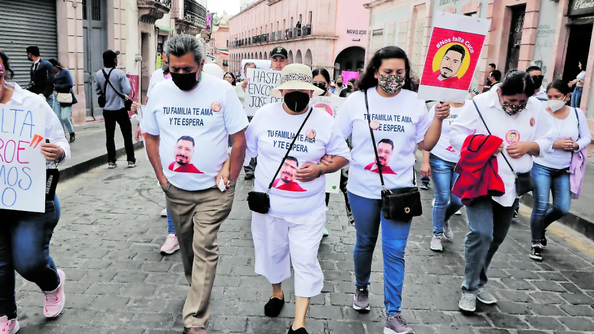 Marcha en el centro de la ciudad por la desaparición de enfermero