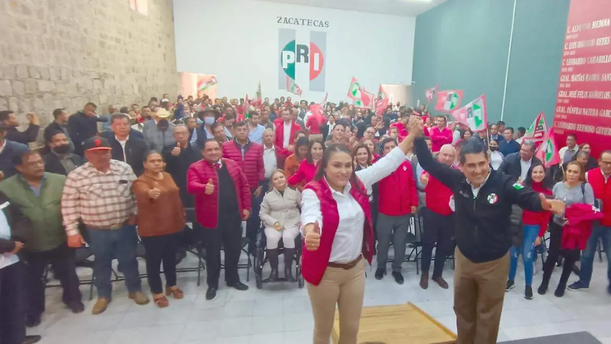 Militancia del PRI en Zacatecas con la nueva dirigencia