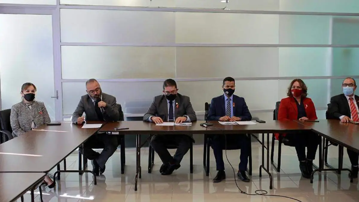 Reunión rector de la UAZ, Rubén Ibarra y José Juan Martínez Pardo en reunión