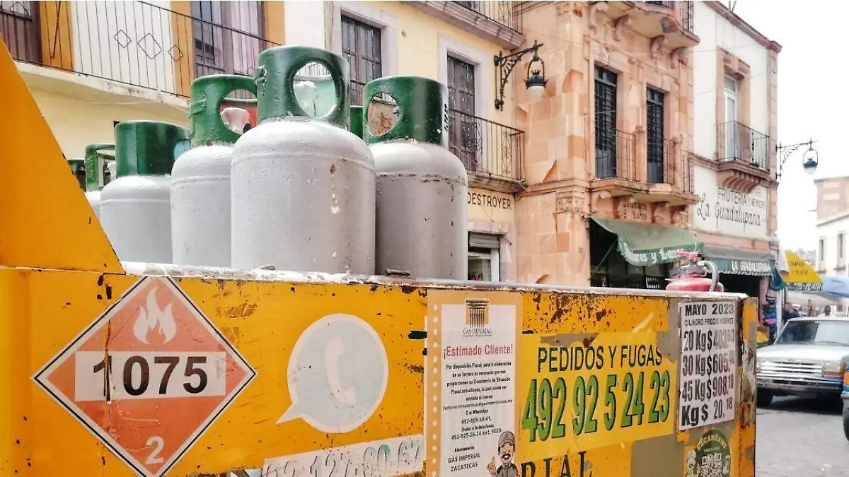 Distribución de cilindros de gas