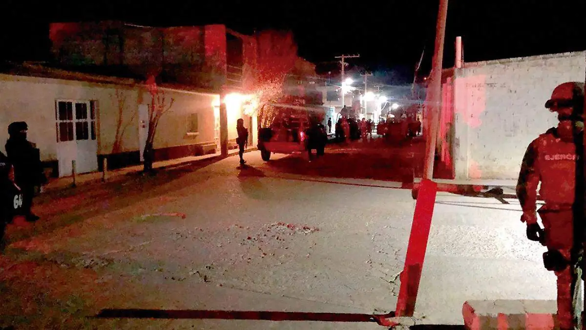 Operativo en calle de San José de Lourdes, Fresnillo