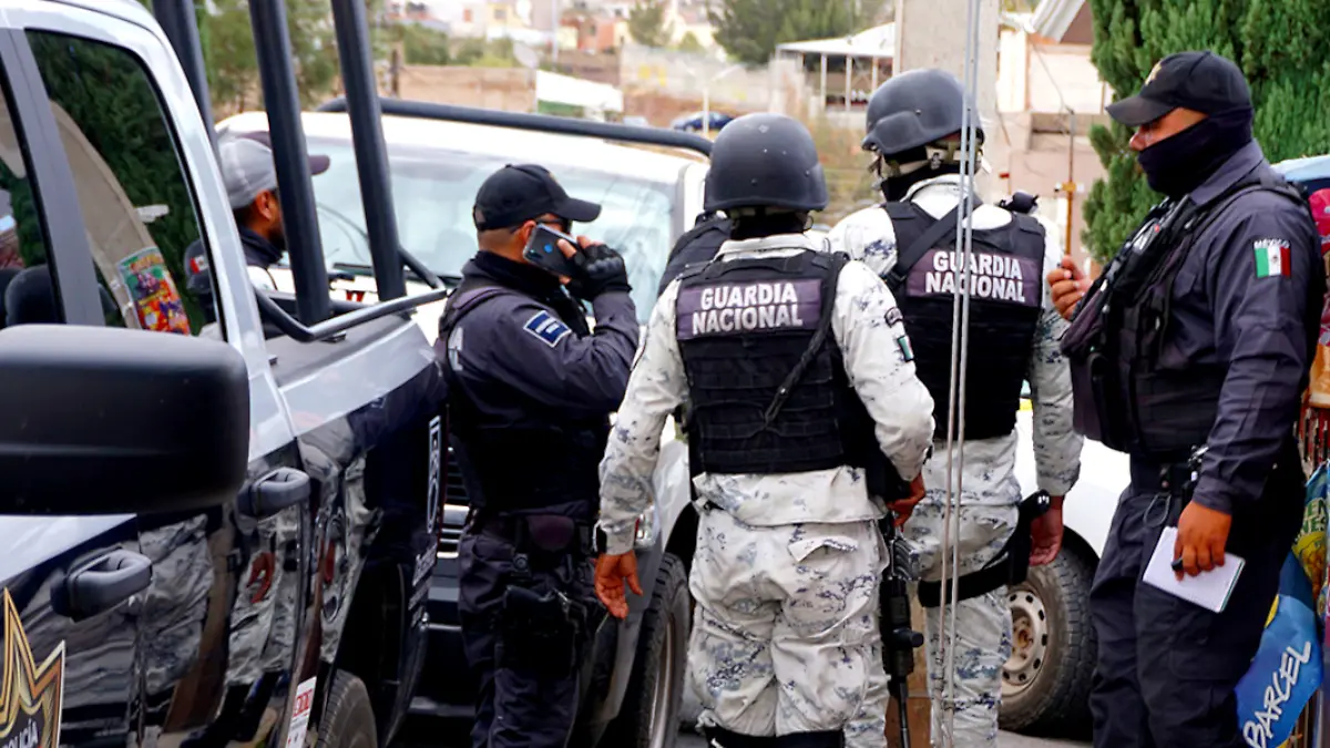 Elementos policiacos acudieron a atender la emergencia en Ojocaliente