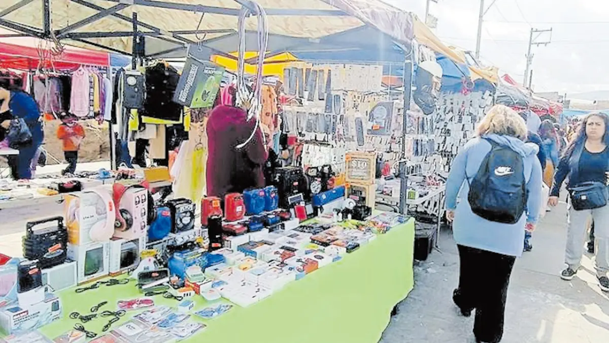 Tianguis dominical en Guadalupe