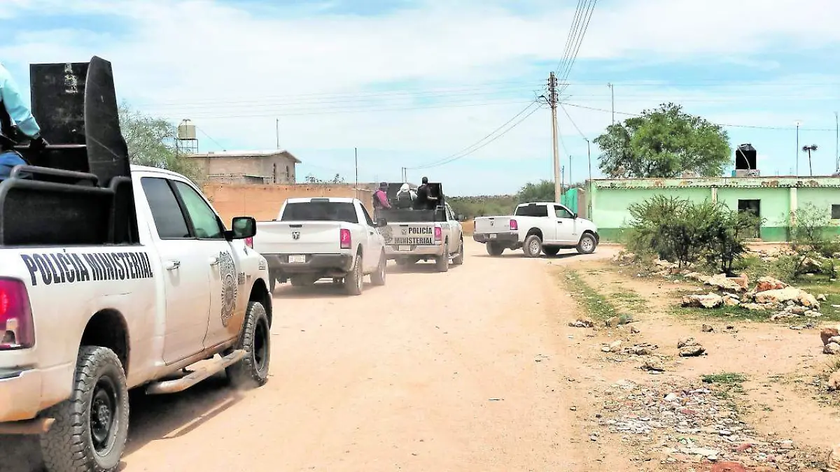 Operativo policiaco en Las Catarinas, Fresnillo, Zacatecas
