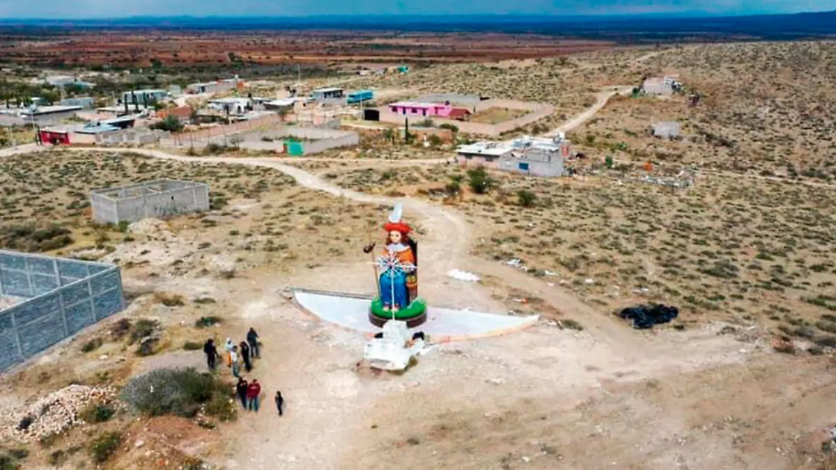 Imagen en el cerro del Santo Niño de Atocha en Plateros