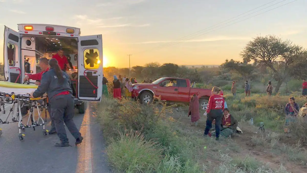 Accidente de jornaleros en Fresnillo, Zacatecas
