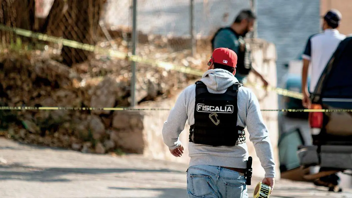 Personal de la Fiscalía en zona de intervención en Zacatecas