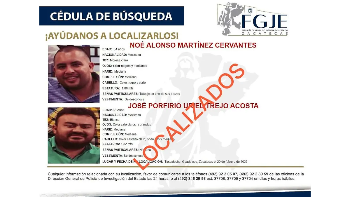 Ficha de búsqueda FGJEZ