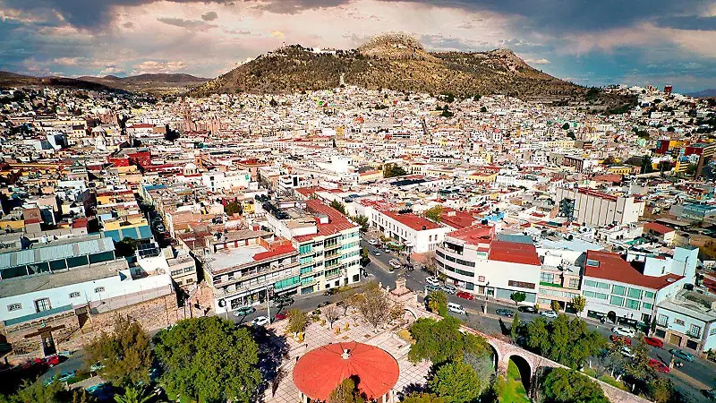 Vista aérea de la ciudad de Zacatecas