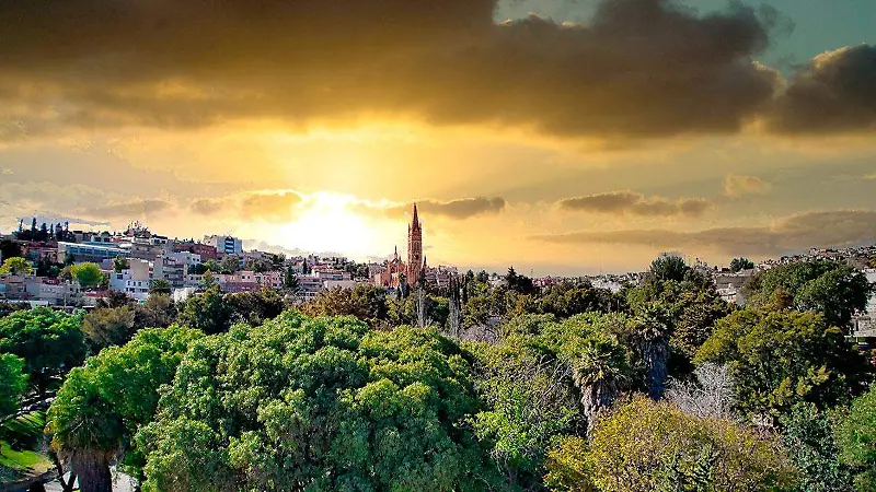 Vista de la torre de Fátima en Zacatecas
