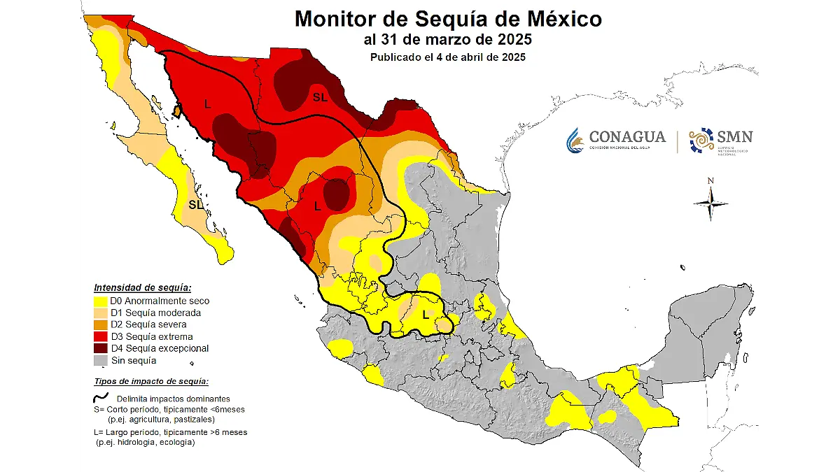 Infografía Monitor de sequía 040425