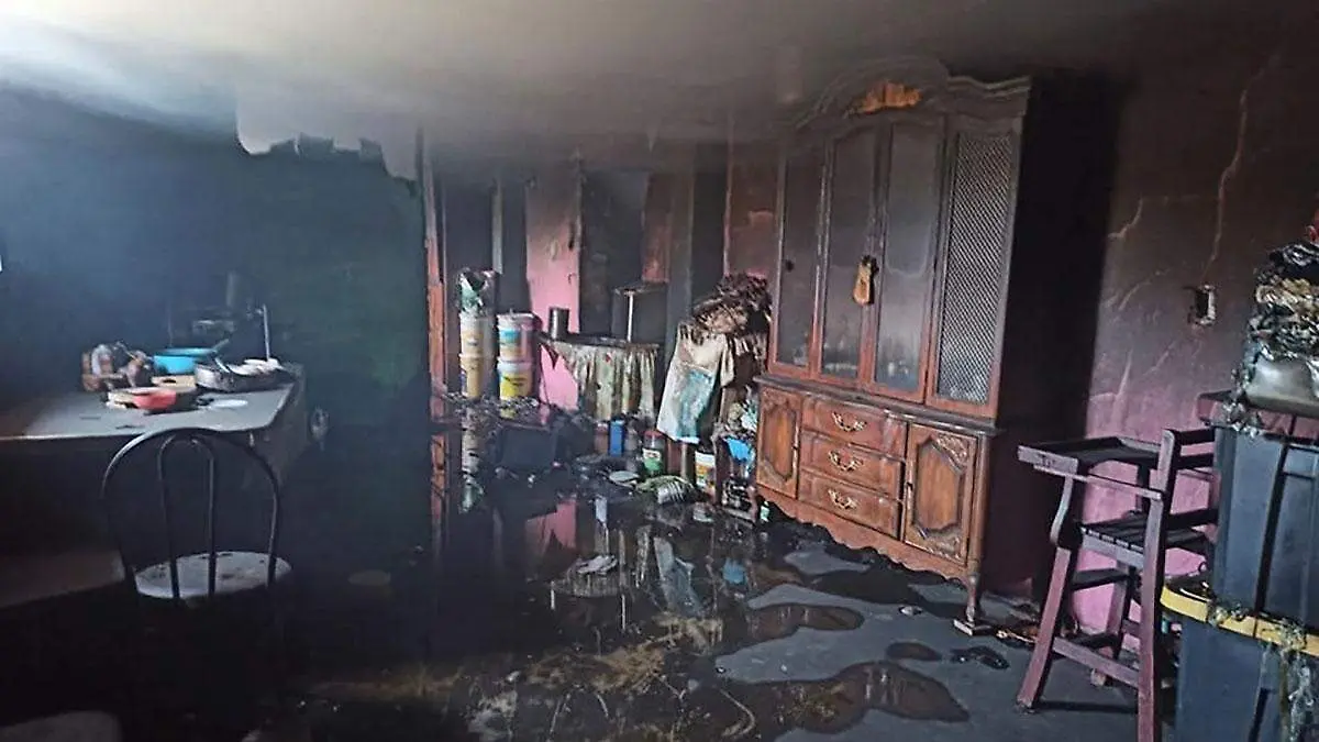 Incendio de vivienda en San José del Alamito, Fresnillo, Zacatecas