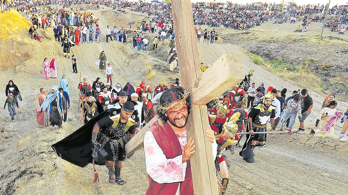 Viacrucis en Fresnillo, Zacatecas