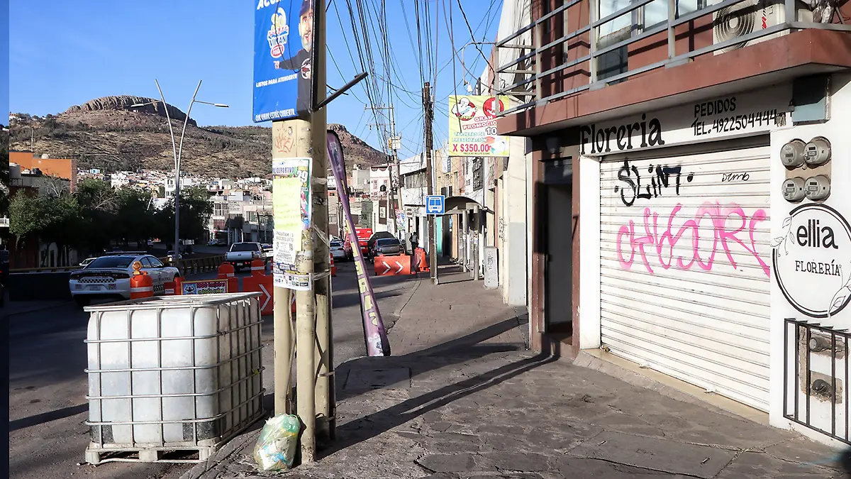 Comercios en el bulevar López Mateos